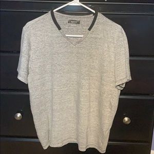 Alfani Men’s Short Sleeve Tee, Gray, M